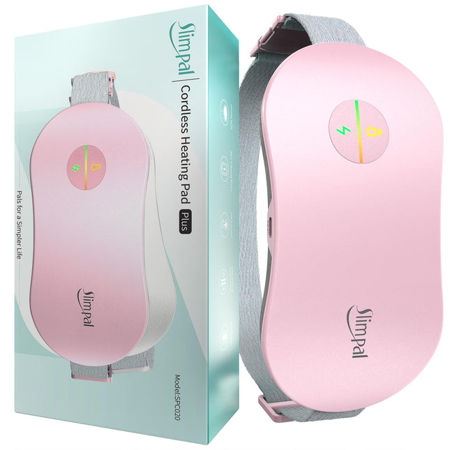 Slimpal Period Heating Belt, Wireless Heating Pad, Electric Menstrual Heating Belt, Abdominal Heating Belt, Constant Working, Gifts for Women, Girls, Pink
