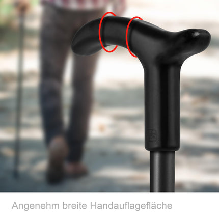 Rebotec Simplex walking stick with Fritz handle