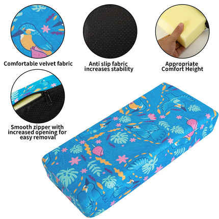 Knee Scooter Pad Cover, Soft and Comfortable Knee Scooter Cushion with Removable 2'' Thick Memory Foam Cushion for Knee Scooter, Knee Scooter Accessory Fits Most Knee Walker Scooters