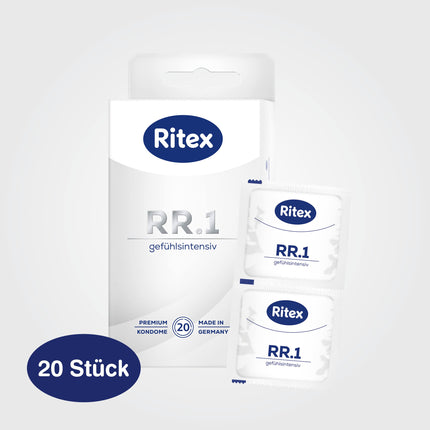 Ritex RR.1 condoms – intense sensations for a particularly intense sensation, 20 pieces, Made in Germany