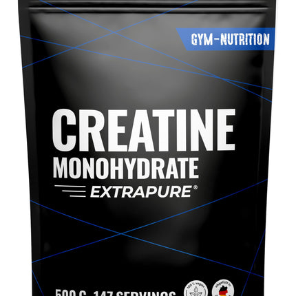Creatine Monohydrate Powder 500g - Creatine monohydrate in micronized quality with optimal high dosage - pure, without additives, 100% vegan - packaging may vary