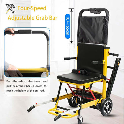Crawler stair climber wheelchair, electric crawler stair climber, portable sack truck stair climber, can go up and down stairs, chair, stair climbing wheelchair for elderly patient