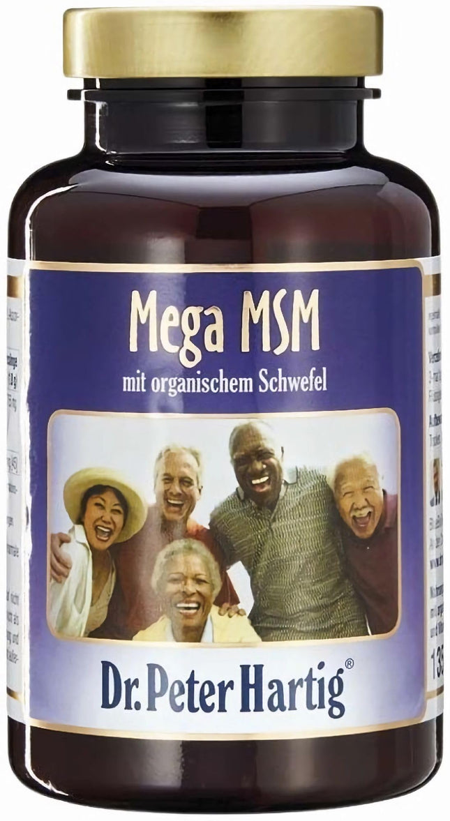 Dr. Peter Hartig Mega MSM 675 tablets, 7-month supply, vegan, lactose-, yeast-, and gluten-free