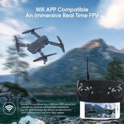 Drone with Camera, Foldable 1080P HD FPV Drone, Altitude Hold, One-Key Takeoff, Remote Control Quadcopter, WiFi Drone for Boys and Girls