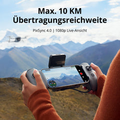 Potensic ATOM 2 GPS Drone with Camera, 4K HDR Video, 8K Photo, 10KM Transmission Range, < 249g, 3-Axis Gimbal, AI Follow/AI Night/QuickShots/Vertical Shots, 3 Batteries, 96 Min Flight Time, C0, for Adults