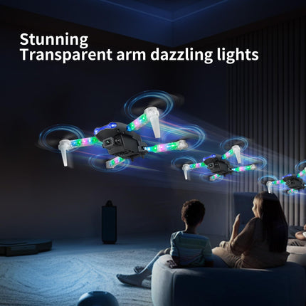 OBEST Drone with 1080P Camera with LED Lights for Kids and Adults, Foldable Quadcopter with WiFi Transmission, One Key Takeoff/Landing, 3D Flips, 2 Batteries, Drone Toy Gifts for Boys Girls