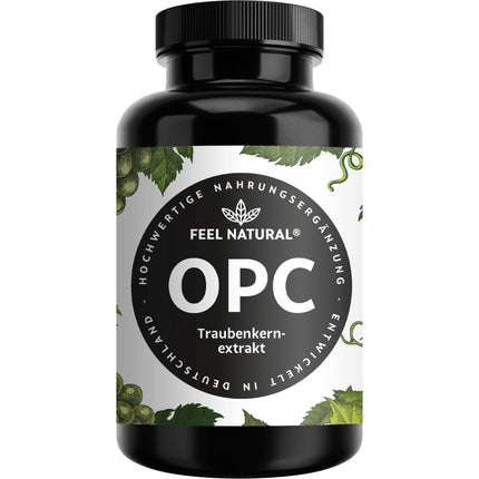 OPC grape seed extract – 240 capsules with 1000mg OPC extract – Highest OPC content according to HPLC – from French grapes – Vegan, high dosage, produced in Germany
