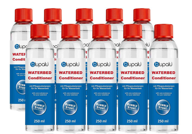 blupalu | 10 x 250 ml Waterbed Conditioner Set | Conditioner | Conditioner | Waterbed Accessories | for all waterbeds