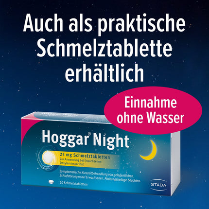 Hoggar Night – Sleeping pills to help you fall asleep and for acute sleep disorders – Well tolerated, for restful sleep – 3 x 20 tablets