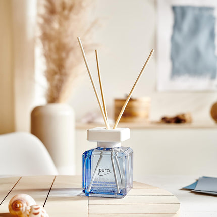 ipuro - Essentials Room Fragrance Sunny BEACHTIME 100ml | Room freshener with grapefruit, lemon &amp; white musk fragrance aroma | Diffuser with sticks | Air freshener for the home