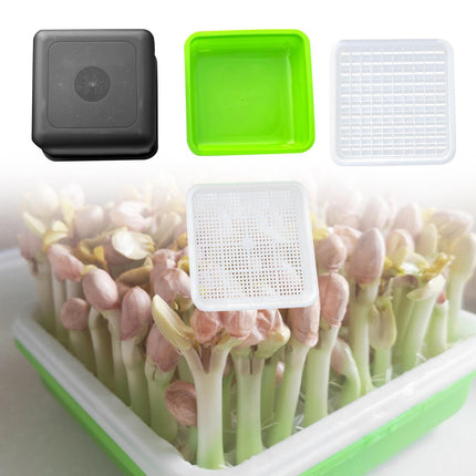 ＡＷＨＡＯ Sprout Case Nursery Pot Planting Box Sprout Tray for Outdoor Garden Greenhouse, 4-Piece Set
