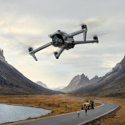 DJI Air 3 Fly More Combo with DJI RC-N2 remote controller, drone with camera for adults, 4K HDR, 2 primary cameras (medium telephoto/wide-angle), 46 min. max. flight time, 48 MP, O4, 2 additional batteries