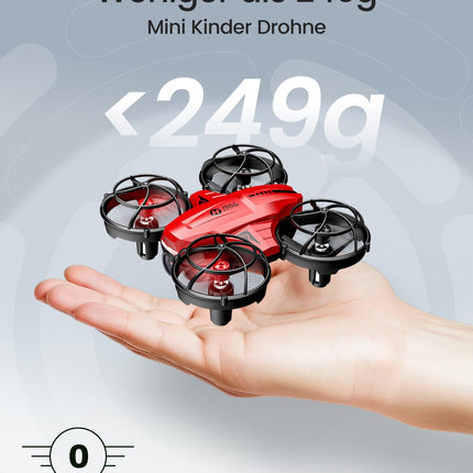 Holy Stone HS420 Mini Drone with HD 1080P Adjustable Camera, with 2 Control Modes, Emergency Stop, Orbiting, 360° Flip, Headless Mode, 2 Speeds, Gift for Beginners Children, co