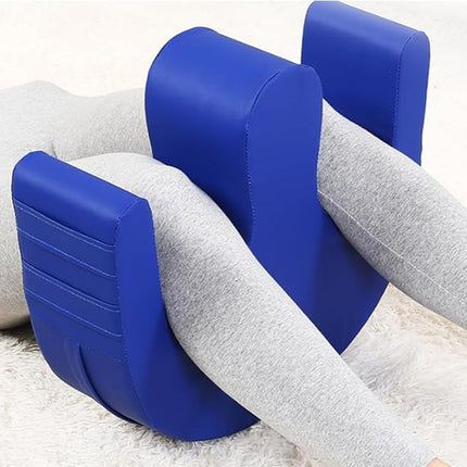Elderly Anti-Pressure Easy Roller Pillow, Patient Turning Device U-shaped Pillow, Turning Device for Patients, Patient Turner, Bed Turning Aid Multi-purpose Turning Aid for Elderly People (Blue)