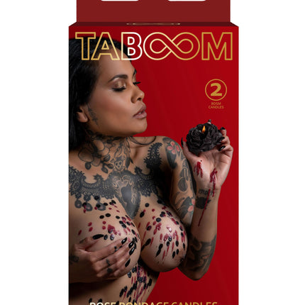 Taboom Japanese rose-shaped drip candle, 2 pieces