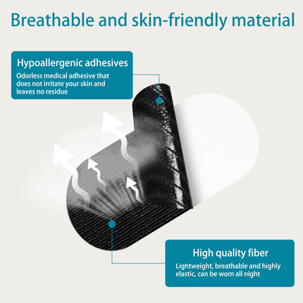 Mouth Patches, Anti-Snoring Mouth Patches for Night (100 Pieces), Snore Stopper, Improves Sleep and Breathing, Suitable for Men and Women