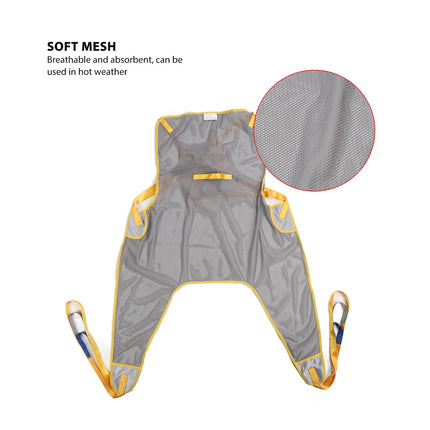 Patient Lift Toilet Belt, Large Mesh Belt, Patient Lift Belt, Easy Installation, Soft Mesh, Breathable, Patient Transfer Belt for Home Hospital