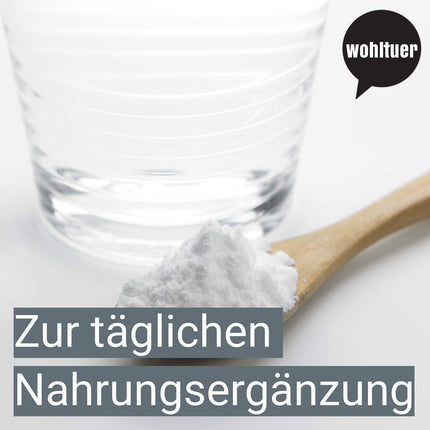 Wohltuer Premium Hyaluron Powder 10g - Pure hyaluronic acid powder with high dosage, low molecular weight hyaluronic acid, pure &amp; vegan - For hyaluronic cosmetic serum, face cream &amp; dietary supplement