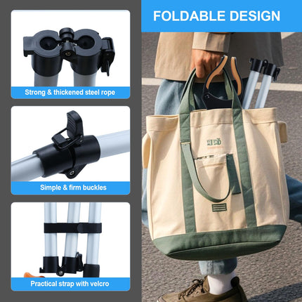Feelhap 2 Pack Foldable Grabbers, 112cm Grabbers for Seniors with Magnetic Tips, 90° Rotatable Grabber Garbage Tongs Grabber, Garden Grabber Telescopic Grabber Long Grabber Tool Grabber Aid for People