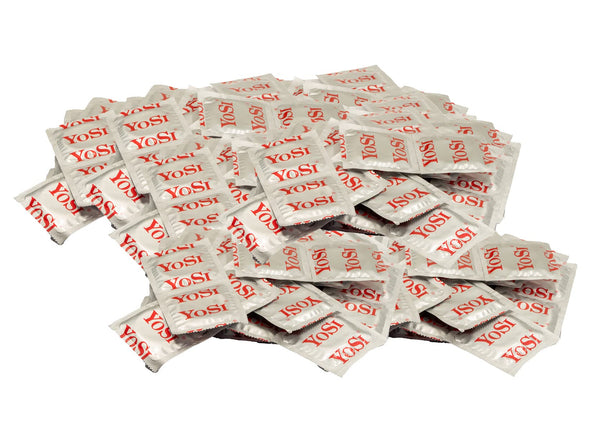 YOSI brand condoms "Natural Feeling" - Natural sensation - pure pleasure - 53mm wide - Regular Natural Lubricated Condom - Pure feeling for unforgettable moments - 100 pieces (2 x 50 pieces)