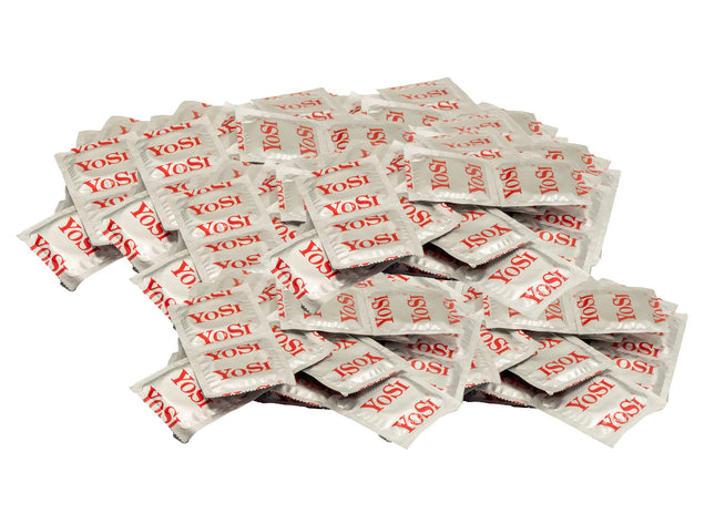 YOSI brand condoms "Natural Feeling" - Natural sensation - pure pleasure - 53mm wide - Regular Natural Lubricated Condom - Pure feeling for unforgettable moments - 100 pieces (2 x 50 pieces)