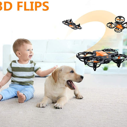 4DRC Mini Drone with 720P HD Camera for Kids, FPV 2.4G WiFi, Enhanced Propeller Guard, 3D Flip, Fight Mode, Gravity Induction, Altitude Hold, Headless Mode, One Key Take-Off/Landing,