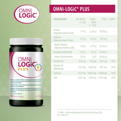 OMNi LOGiC PLUS, 90 servings (450g), Fiber, With Glucomannan, Powder, Vegetarian, Gluten-free