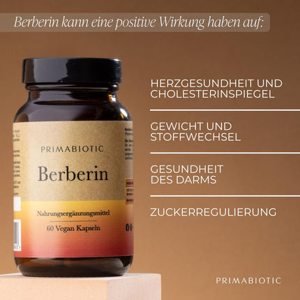 Primabiotic BERBERINE 400MG - 60 VEGAN Capsules | Berberis Vulgaris Extract | Natural Metabolism and Liver Health Support | Maximum Absorption | Liver Digestion, Bowel Function