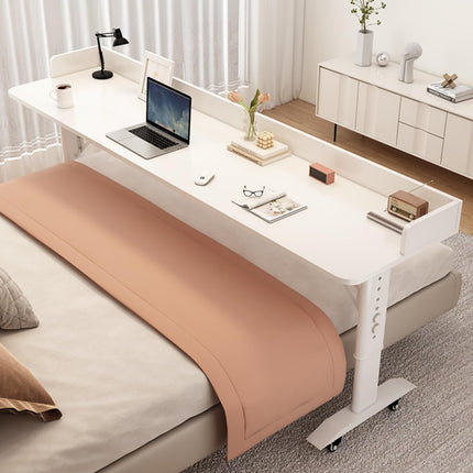 Bedside table, bedside desk, overbed table with wheels, overbed table, overbed desk, overbed table, mobile desk, bedside table with wheels, computer table for bed, overbed table, height adjustment
