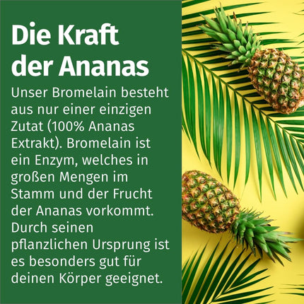 Bromelain - High Dose: 750 mg (7,500 FIP) - 150 Capsules - 5 Month Supply - Enteric-Coated Capsules - Natural Pineapple Extract - Green Naturals®