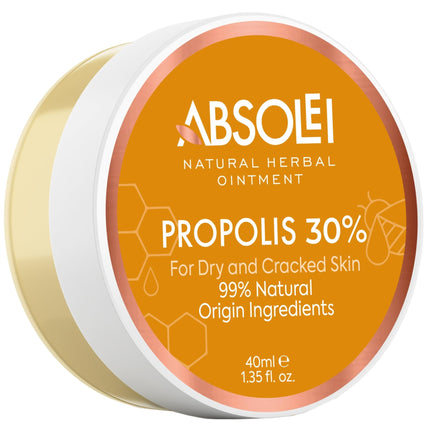Absolei Propolis Ointment, Natural 30% Propolis Ointment for Itchy, Dry, and Cracked Skin, 40 ml