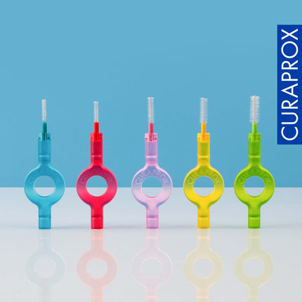 Curaprox Interdental Brushes CPS 06 prime, Refill, 8 pieces, 0.6 mm diameter, 2.2 mm effectiveness, turquoise, refill pack, without holder