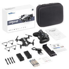 Wipkviey T25 Drone with 1080p Camera, Foldable Mini Drones for Beginners and Adults, FPV RC Quadcopter with 2 Batteries, WiFi Transmission, Headless Mode, Gravity Control