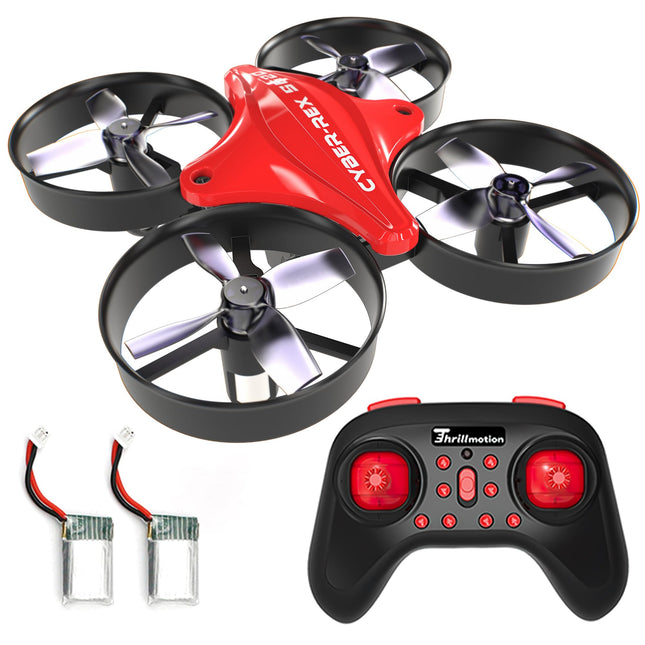 Tiny Hawk Cyber-Rex S620 Mini Drone for Kids, RC Quadcopter Drone with Altitude Hold, One-Button Takeoff/Landing, Headless Mode, 3D Flip and 2 Batteries, Toy Drone for Kids Beginners