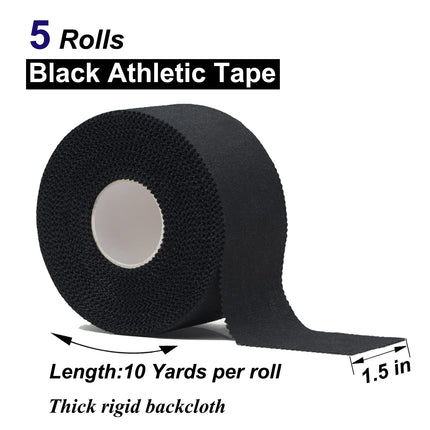 3 rolls of sports tape, 3.8cm x 10m white tape sports tape bandage finger tape, hypoallergenic tapes medical adhesive tapes for football volleyball climbing BJJ