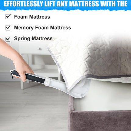 Mattress lifter, Foldable mattress lifter wedge - bed maker, easy mattress lifter, foldable ergonomic wedge for easy lifter, mattress adjustment for disabled people