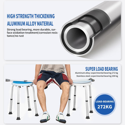 IBVIVIC Forearm Crutches (2 Pack), Large Size, Forearm Crutches Height-Adjustable Crutches for Adults up to 150 kg, Walking Aid Crutches Adjustable Handles, Gray