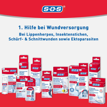 SOS Lice Shampoo | Elimination of nits and head lice | With natural active ingredients for children 3 years and older and adults | Hair lice treatment | 2 x 100 ml