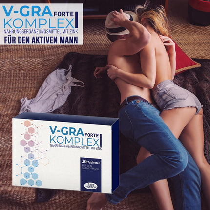 NEW: Saint Nutrition® V-GRA Forte Complex for men – extra strong with maca, L-arginine and zinc – with immediately available premium formula for men