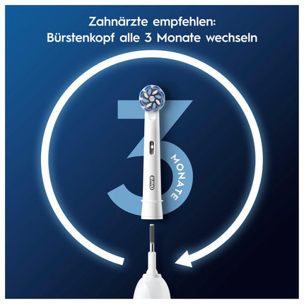 Oral-B Pro Sensitive Clean brush heads for electric toothbrush, 12 pieces, gentle tooth cleaning, X-bristles, original toothbrush head for Oral-B toothbrushes, letterbox-compatible packaging