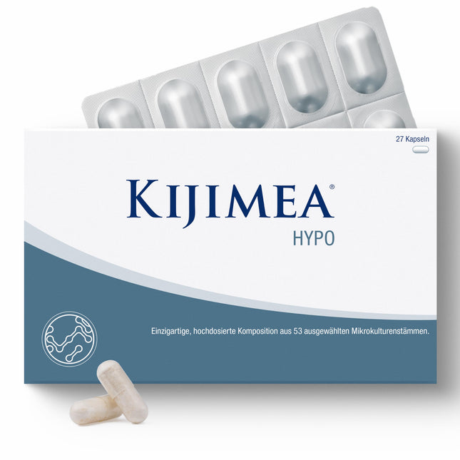 Kijimea® HYPO (formerly K53) – a unique, high-dose composition of 53 coordinated microculture strains that also occur in the natural intestinal flora – 27 capsules