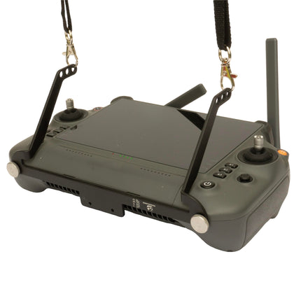 Robotics - Shoulder strap for DJI RC Plus controller, non-slip horizontal suspension, quick-mounting, black anodized, aluminum
