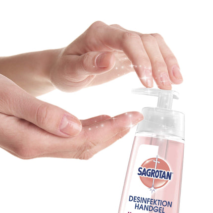 Sagrotan Hand Disinfectant Gel Chamomile &amp; Lotus – Disinfectant for hands in a dispenser – 1 x 200 ml gel