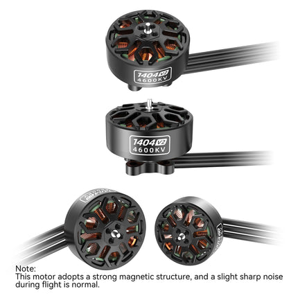 SpeedyBee 1404 4600KV Brushless FPV Motor for Bee25 2.5" FPV Drones - 4 Pack, Aviation Aluminum, Powerful &amp; Stable for 2.5 3" 4" Builds FPV Whoop Toothpick Cinewhoop