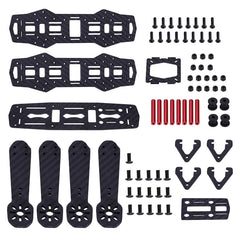 Drone Frame Kit, 2 Types 250 MM Quadcopter Aircraft Drone Frame Kit RC Accessory for QAV250 (Carbon Fiber)