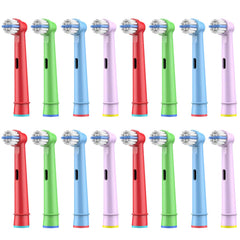 Pack of 16 children's brush heads compatible with Braun Oral B children's electric toothbrush, ultra soft bristles.