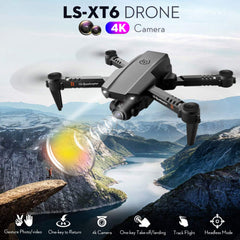Goolsky Drone with Camera 4K, Drone Dual Camera Track Flight Gravity Sensor Gesture Photo Video Altitude Hold Headless Mode RC Quadcopter for Adults Kids