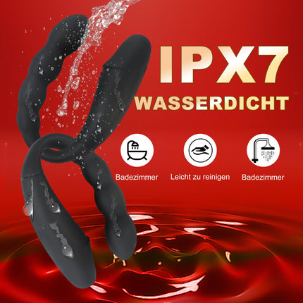YcsLust Double Dildos Dildo Anal Vibrator Clitoris Stimulator G-spot Vagina Clitoris Anal Massage Wireless Control Dildo Double Headed Vibrators U-shaped Sex Toys for Women Lesbians, Couple