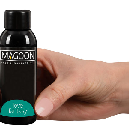 Magoon Love Fantasy Massage Oil – arousing quality oil for women and men, smooth sex pleasure, sensual, skin-friendly, 100 ml