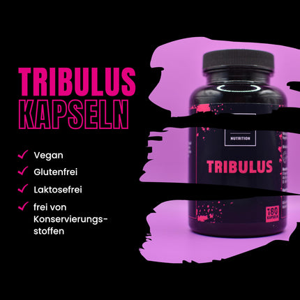 ELC Nutrition | Tribulus | Naturally boosts strength, energy, and performance | Testosterone booster | Vegan | Preservative-free | 180 capsules